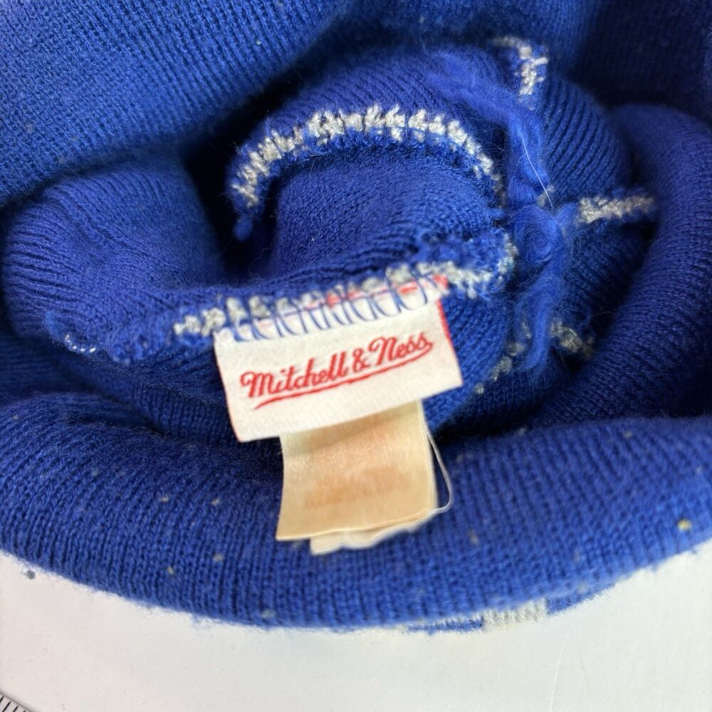 Golden State Warriors Winter Hat Cuffed Pom Beanie Cap, Blue, Steph Curry 30 - Picture 6 of 8